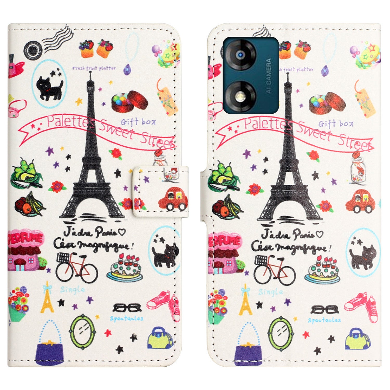 Leather Stand Phone Case For Motorola Moto E13 4G Pattern Printing Magnetic Wallet Cover Leather Stand Phone Case For Motorola Moto E13 4G Pattern Printing Magnetic Wallet Cover